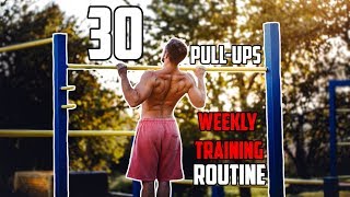 30 Pullups in a Row  Weekly Training Routine [upl. by Johnny]