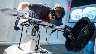 Flying the Birdly Virtual Reality Simulator [upl. by Anitnemelc846]