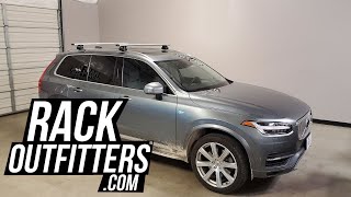 Thule EVO Flush Rail WingBar EVO Roof Rack Crossbars on Volvo XC90 [upl. by Enilkcaj]