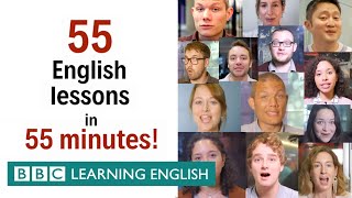 BOX SET 55 English lessons in 55 minutes Grammar amp Vocabulary Megaclass [upl. by Nylauqcaj]