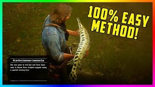 The EASIEST Way To Successfully Catch Legendary Fish 100 Of The Time In Red Dead Redemption 2 [upl. by Dlorah994]