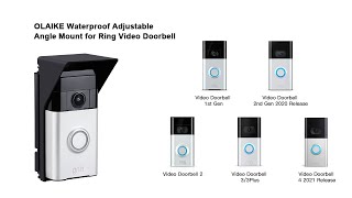 OLAIKE Ring Doorbell Angle Mount [upl. by Nymrak]