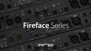 RME Audio Fireface Series [upl. by Elinad]