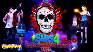 💥 EXTREME VIOLENCE 2024 MOD en Español  LOS SIMS 4 🔫 ¡Explora el caos 🎮 [upl. by Notsle]