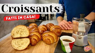 CROISSANTS FATTI IN CASA  I CORNETTI SFOGLIATI 🥐 [upl. by Nya]