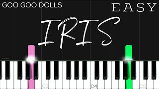 Goo Goo Dolls  Iris  EASY Piano Tutorial [upl. by Ainej]