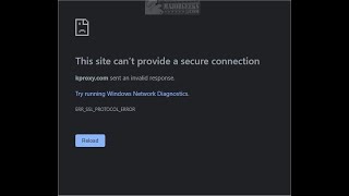 How to Fix ERR SSL PROTOCOL ERROR [upl. by Artinad]