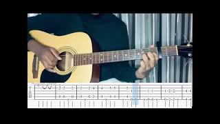 Petit Biscuit  Sunset Lover  Fingerstyle Guitar lesson Tutorial How to Play TABS [upl. by Rahab]