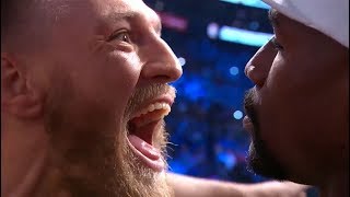 Mayweather vs McGregor Weighin Faceoff [upl. by Neeleuqcaj]