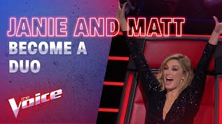 The Battles Janie and Matt Become A Duo In A VoiceFirst  The Voice Australia 2020 [upl. by Asiuqram]