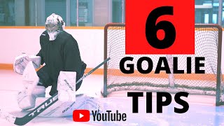 NHL GOALIE COACH 6 TIPS FOR BETTER GOALTENDING [upl. by Sharline]