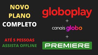 Globoplay  Plano Com Canais Ao Vivo e Premiere [upl. by Vanthe]