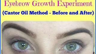 EXPERIMENT Does Castor Oil Make Eyebrows Grow Before and AFTER My Experience [upl. by Kingsley]