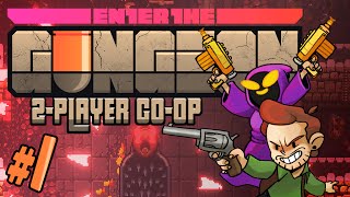 Enter the Gungeon  1  Tshirt Gun Gungeon 2player Coop Gameplay [upl. by Einahpetse912]