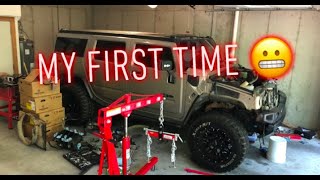 Engine Swapping A Hummer H2 Pt 1 [upl. by Aniar91]