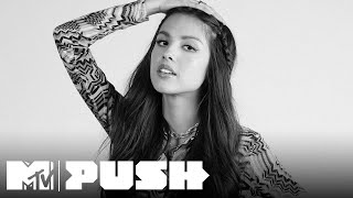 Olivia Rodrigo Performs drivers license amp deja vu  Exclusive Interview  MTV Push [upl. by Ivers]