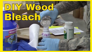 How to Make and Use Wood Bleach for Woodturning [upl. by Nauqit46]