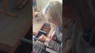 Sectional Loom Warping  Creating the cross [upl. by Clayson]