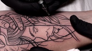 Sharp  Tattoo time lapse [upl. by Darrey]