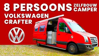 Acht persoons zelfbouw camper Volkswagen Crafter [upl. by Sillihp]