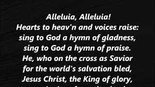 ALLELUIA ALLELUIA Hymn to Joy BEETHOVEN Lyrics Words text EASTER Sing Along Song [upl. by Seumas]