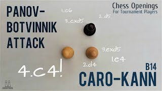 PanovBotvinnik Attack  Fight the CaroKann aggressively ⎸Chess Openings [upl. by Doralyn335]