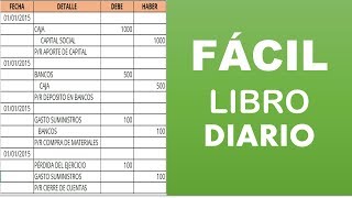 El Libro Diario  Contabilidad [upl. by Docilu]