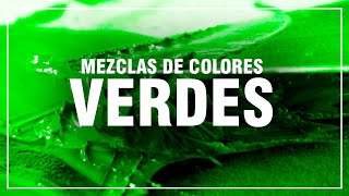 CÓMO HACER EL COLOR VERDE ✅ Mezclas de Colores Fácil 🎨 [upl. by Ellivro]