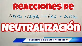 Reacciones de NEUTRALIZACIÓN ácido y base [upl. by Akinod]