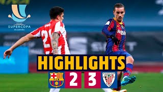 HIGHLIGHTS  Barça 23 Athletic Club  Spanish Super Cup Final [upl. by Neukam544]