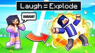 Minecraft But If You LAUGH You EXPLODE [upl. by Rikahs]