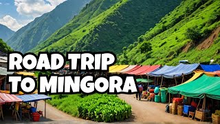 Pakistan Travel Mingora City Road Trip [upl. by Ogaitnas]