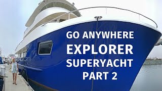 6900000 ALLSEAS 92 EXPEDITION Explorer SuperYacht Tour Liveaboard Yacht PART II [upl. by Akimak]