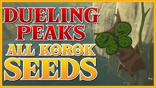 Zelda Breath of the Wild  All Korok Seeds  Dueling Peaks [upl. by Nikolaus]