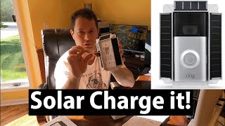 ✅ Solar Charge Your Ring Doorbell  Install and Review  Wasserstein Solar Mount  It works [upl. by Merwin]