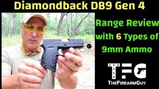 Diamondback DB9 Gen 4 Range Review  TheFireArmGuy [upl. by Cirdla]