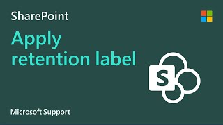 How to apply retention label in SharePoint  Microsoft [upl. by Ahcim455]