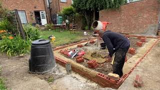 Laying engineering bricks to damp proof course DPC [upl. by Okkin]