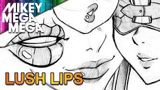 How To Draw LIPS FOR MANGA amp ANIME [upl. by Noraj285]