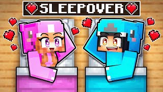 Omz amp Lily SLEEPOVER in Minecraft [upl. by Vedi]