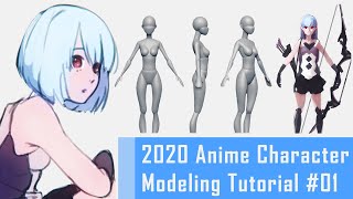 01 Anime Character 3D Modeling Tutorial 2020 – Collecting Reference [upl. by Mahan105]