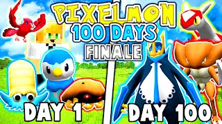 We Spent 100 Days In Minecraft Pixelmon Duo Pokemon In Minecraft  Finale [upl. by Duntson676]