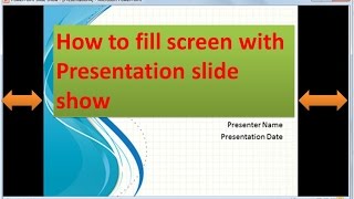 How to present PowerPoint Presentation in Full Screen [upl. by Aggri]