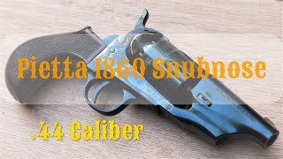 The Pietta 1860 44 Cal Snub Nose Revolver [upl. by Knowles77]