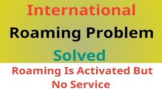 International Roaming Is Activated But No Service [upl. by Atnima334]