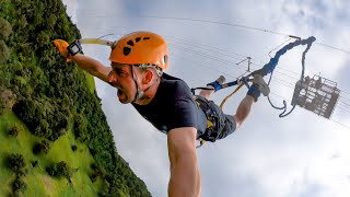 Extreme  Exhilarating Bungee Jump  Monteverde Costa Rica [upl. by Eilssel]