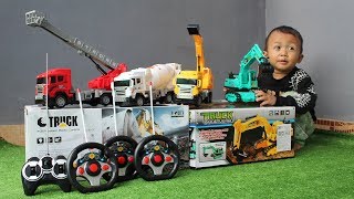 Unboxing Mainan Mobil Truk  Excavator Damkar Mobil Molen amp Mobil Beko  Koleksi Mainan RC [upl. by Cornelia]