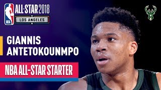 Giannis Antetokounmpo 2018 AllStar Starter  Best Highlights 20172018 [upl. by Meryl543]