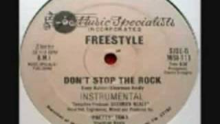 Freestyle  Dont Stop The Rock whit lyrics [upl. by Niamreg]