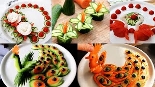 Art In Vegetable amp Fruit Carving  Food Decoration  Party Garnishing [upl. by Fairbanks]